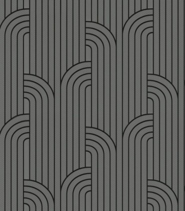 colección de papel pintado zambaiti parati contemporaneo en gris plata y negro