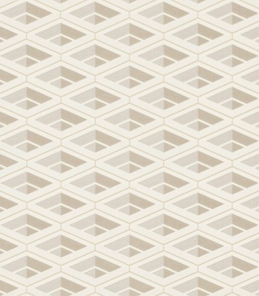 colección de papel pintado zambaiti parati geometrico blanco y gris