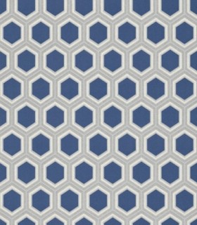 colección de papel pintado zambaiti parati geometrico azul plata y blanco