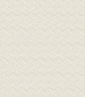 colección de papel pintado duro geometrico trenzado blanco y beige