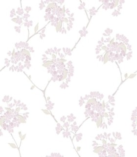 colección de papel pintado de duro flora en mate rosa gris y blanco