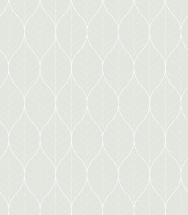 colección de papel pintado duro geometrico en verde mate claro y blanco