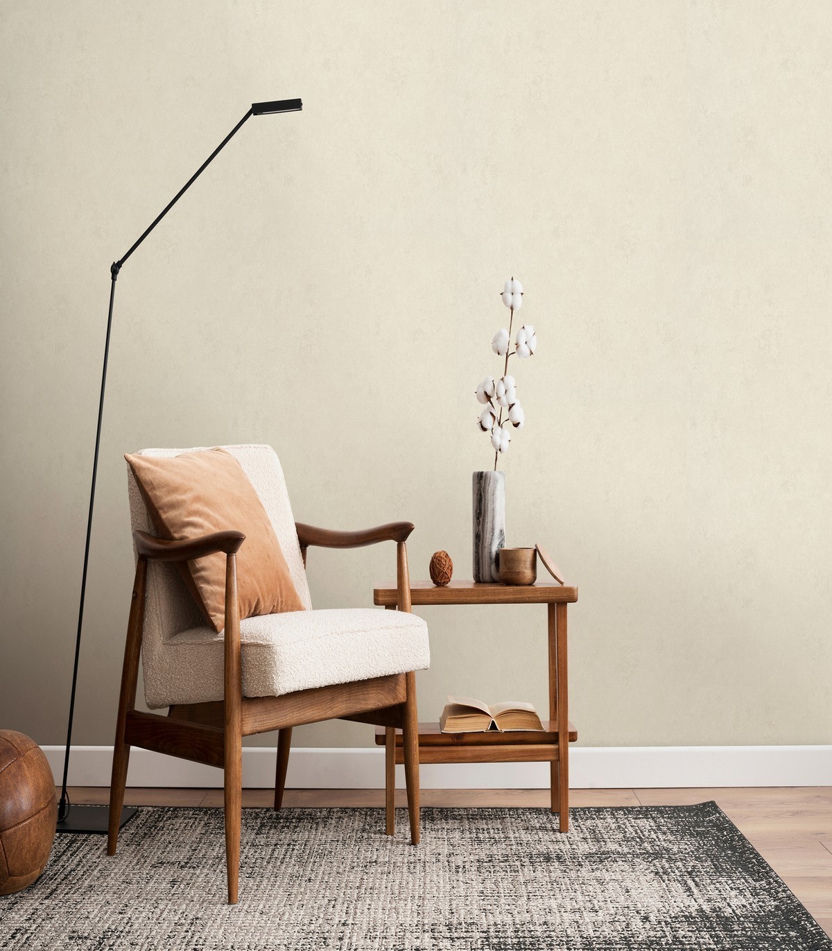 colección de papel pintado marburg  ecologico estuco beige claro