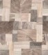colección de papel pintado marburg  ecologico mural patchwork hojas gris