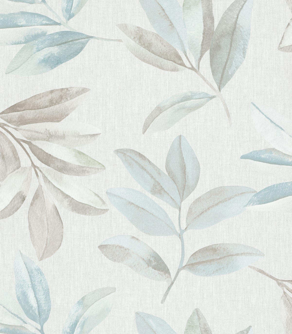 colección de papel pintado marburg  ecologico hojas azul aguamarina y greige