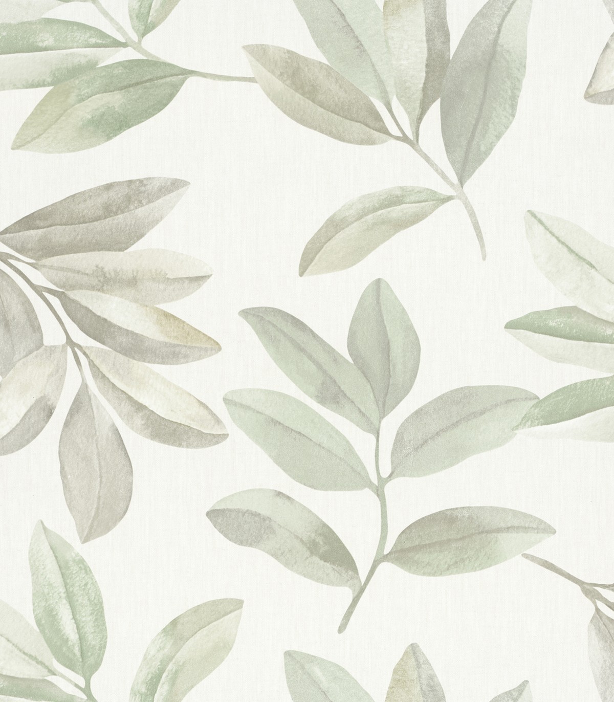 colección de papel pintado marburg  ecologico hojas verde claro gris  blanco marfil