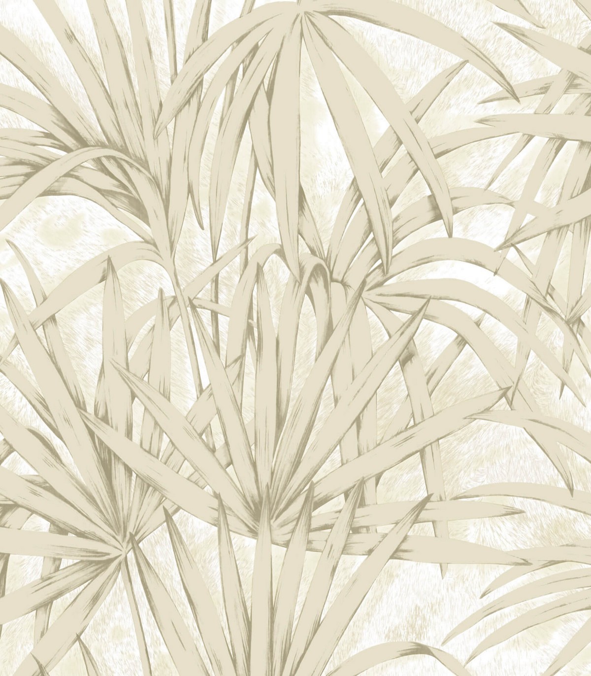 colección de papel pintado zambaiti parati hojas palmera gris plata y blanco