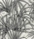 colección de papel pintado zambaiti parati hojas palmera gris aluminio y gris siveria