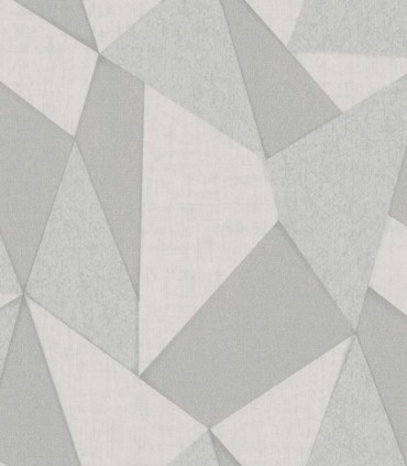 colección de papel pintado zambaiti parati geometrico gris y gris claro