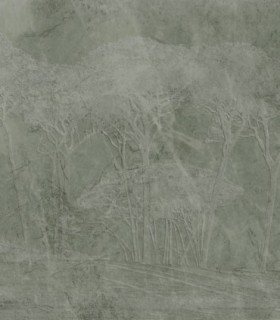 colección de papel pintado zambaiti parati mural arboles 3d verde salvia