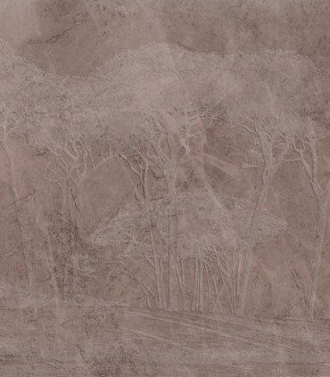 colección de papel pintado zambaiti parati mural arboles 3d lila claro
