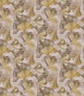 colección de papel pintado zambaiti parati mural hojas gris y ocre