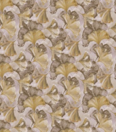 colección de papel pintado zambaiti parati mural hojas gris y ocre