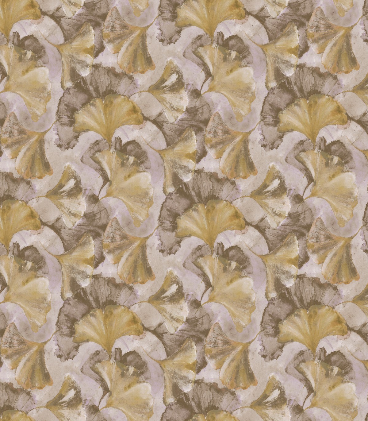 colección de papel pintado zambaiti parati mural hojas gris y ocre