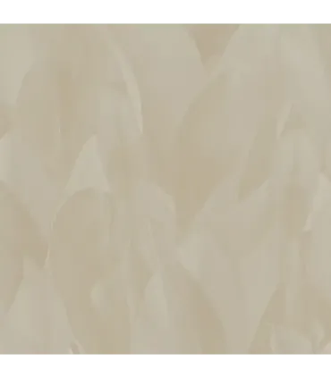 Zambaiti Parati papel pintado hojas platanero crema con relieve
