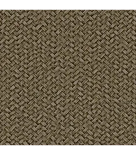 Zambaiti Parati papel pintado mimbre taupe cálido vinílico
