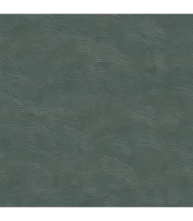 Papel pintado Zambaiti Parati azul grisáceo con rayas onduladas