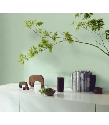 Papel pintado liso lino azul grisáceo claro Catálogo Forest Empapelarte