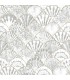 papel pintado conchas gris y beig forest empapelarte