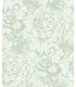 papel pintado rosetones grandes verde menta forest empapelarte