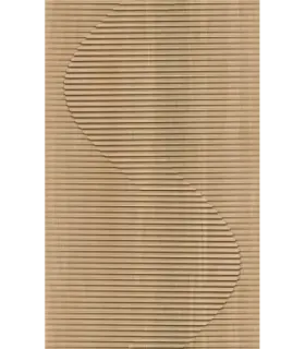 papel pintado 3d listones curvos madera marron forest empapelarte