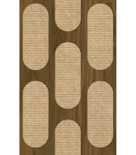 papel pintado madera nogal y rejilla beige forest empapelarte