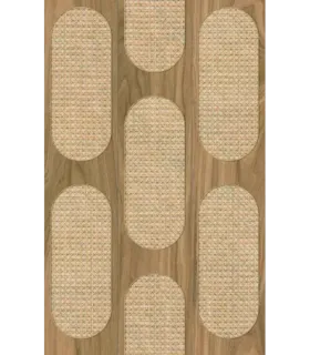 papel pintado gris efecto madera y cannage forest empapelarte