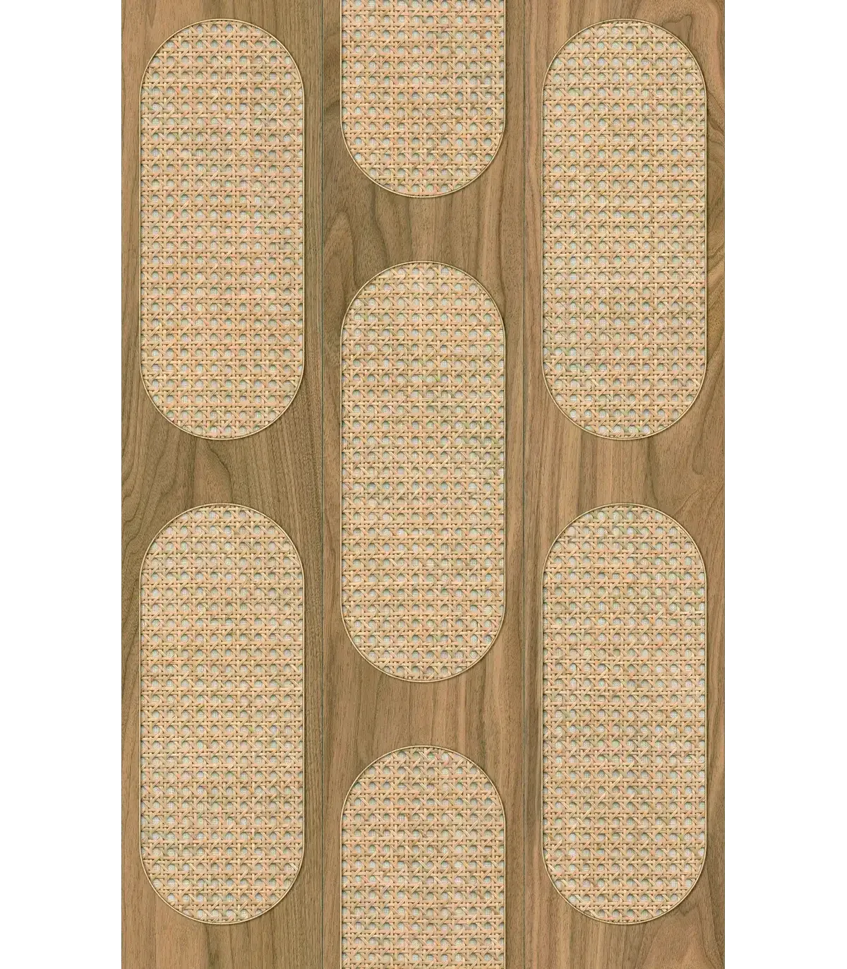 papel pintado gris efecto madera y cannage forest empapelarte