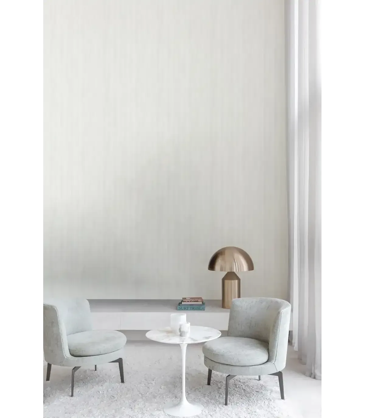 Papel pintado liso greige claro textura mate colección Spring en Empapelarte